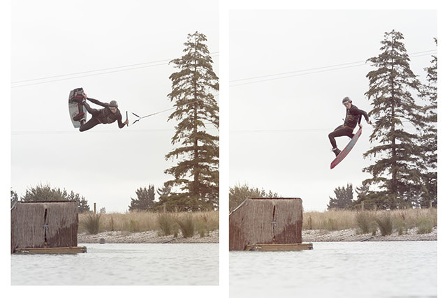 josh oconell double wakeboard image