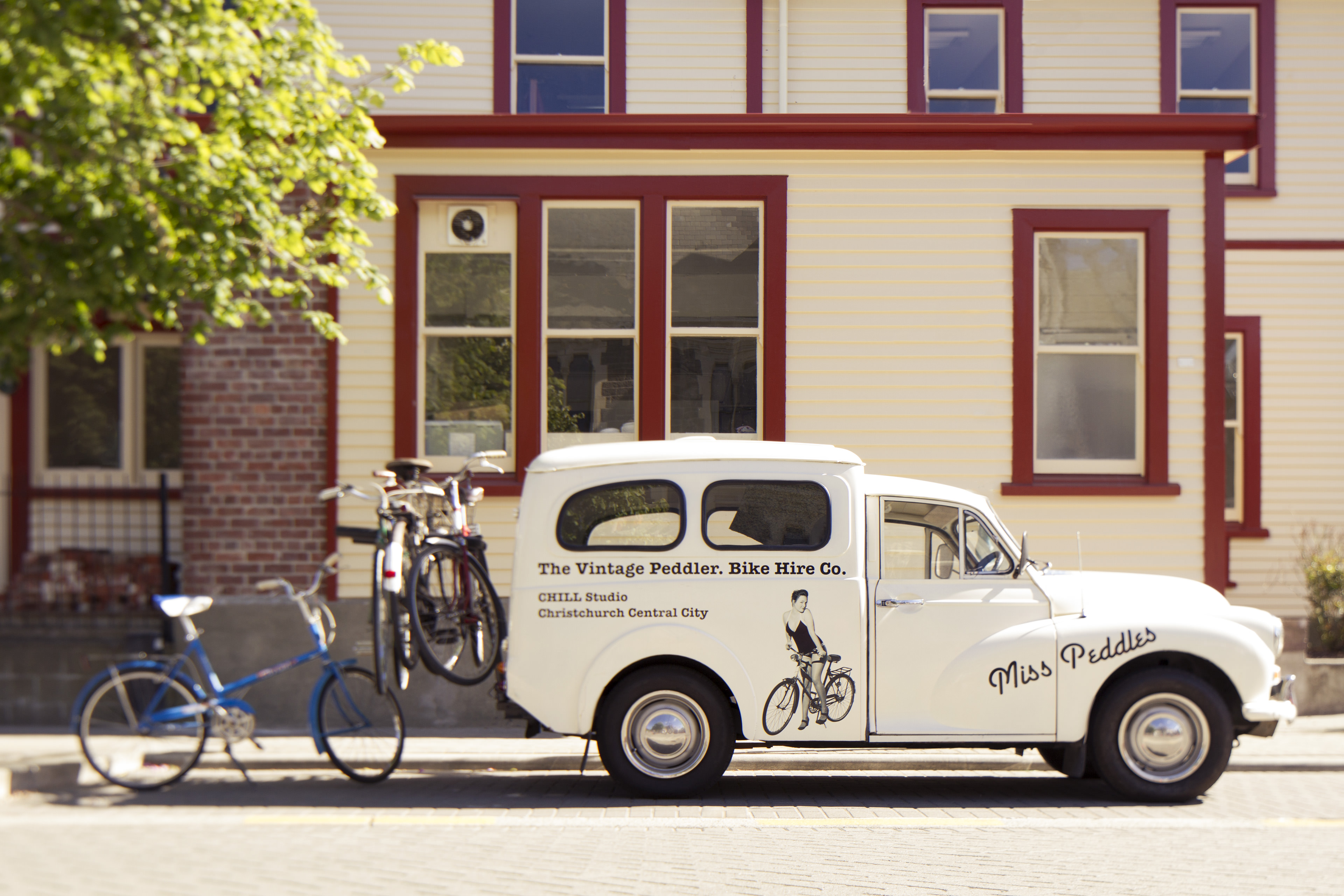 miss peddles the vintage peddler bike mobile